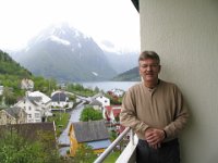 Bill on our room's balcony.  Stunning views