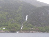 view of Waterfall from dining room table