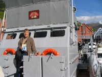 Bill aboard the KNM Hitra, built in 1939 and given to Norway's Navy by the US