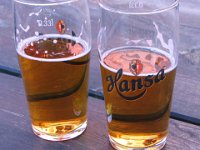 Hansa, the local beer
