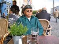 Francisco enjoying a Thy (local beer) at Cape Horn