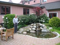 Bill in hotel garden