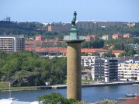 The woman is either watching for her husband to return or waiting for her lover, so the story goes
