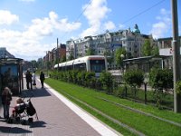 modern trolley near our hotel