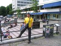 Francisco on the Sodra steps