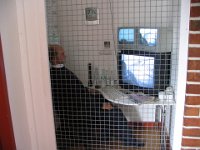 this is a dummy security scene. note the cat on the monitor