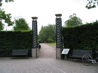 Pildammsparken (park) entrance, the park is in the middle of the city and is very beautiful