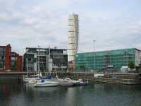 Turning Torso, built near the harbor