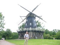 Windbill.  When the wind blows, he turns