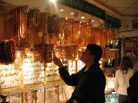 Gamla Stan, Francisco looks at amber