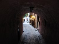 Gamla Stan, looking down the street