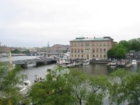 Entrance to Nybroviken Bay. Across the bay is the National Museum
