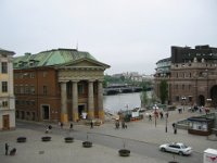 Mynttorget Square, with part of Parliment building in the background