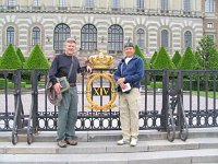 Bill and Francisco in front of Parliment gate