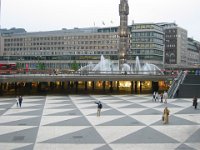 Sergel Torg, Francisco waving to the webcam we watched before our trip