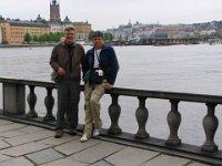 Stadshuset Hall, Bill and Francisco out front