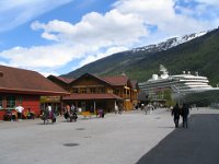 Flam Harbor and train station. we arrived here via ferry boat from Balestrand