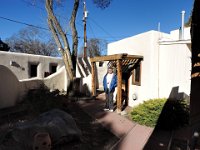 Francisco in front of La Casa, our room at La Posada B&B