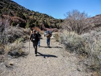 Heading up the trail